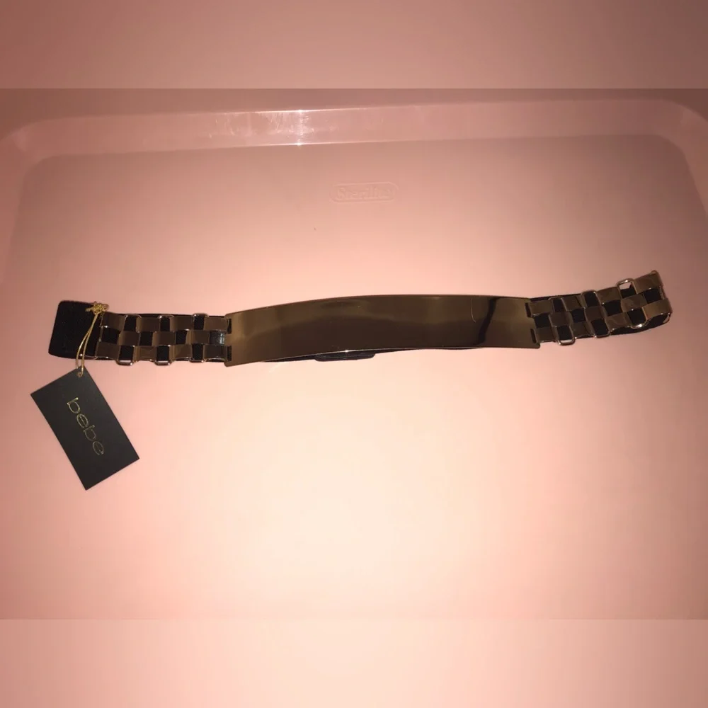 Bebe gold elastic belt